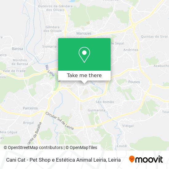 Cani Cat - Pet Shop e Estética Animal Leiria map