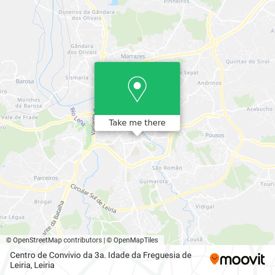 Centro de Convivio da 3a. Idade da Freguesia de Leiria map