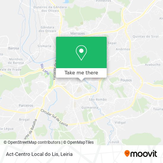 Act-Centro Local do Lis map