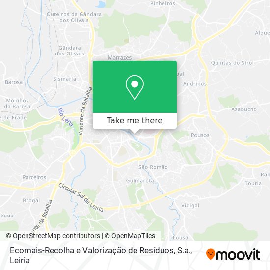 Ecomais-Recolha e Valorização de Resíduos, S.a. mapa