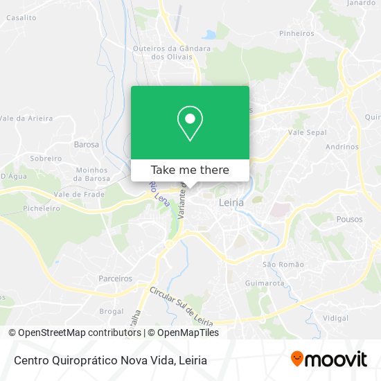 Centro Quiroprático Nova Vida map