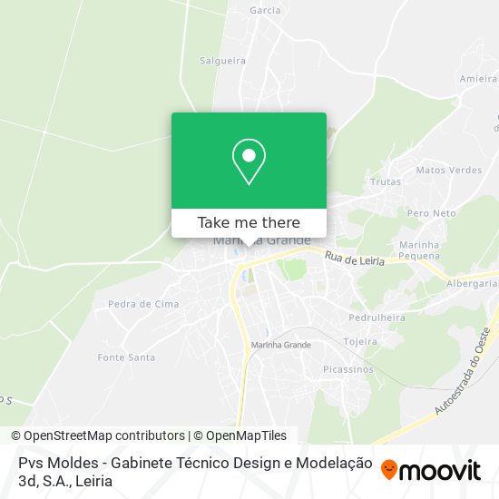 Pvs Moldes - Gabinete Técnico Design e Modelação 3d, S.A. map
