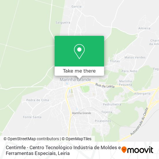 Centimfe - Centro Tecnológico Indústria de Moldes e Ferramentas Especiais mapa