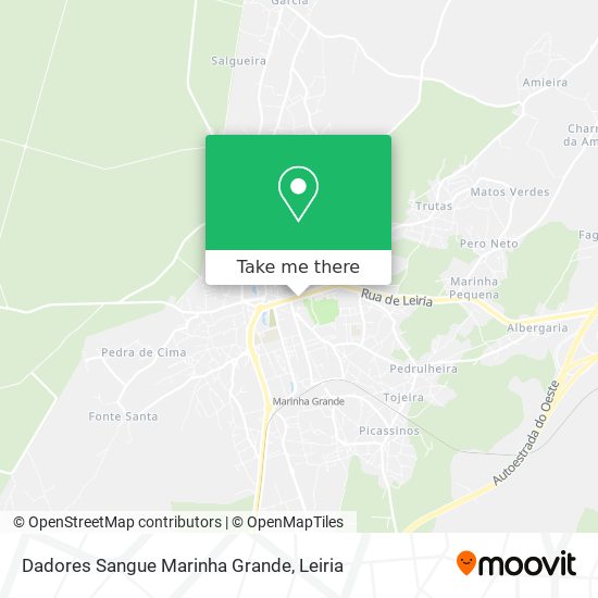 Dadores Sangue Marinha Grande map