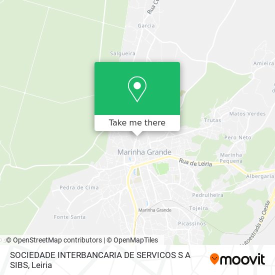 SOCIEDADE INTERBANCARIA DE SERVICOS S A SIBS map