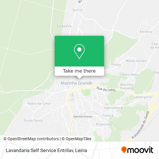 Lavandaria Self Service Entrilav map