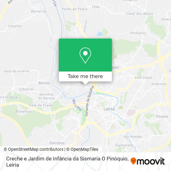 Creche e Jardim de Infância da Sismaria O Pinóquio map