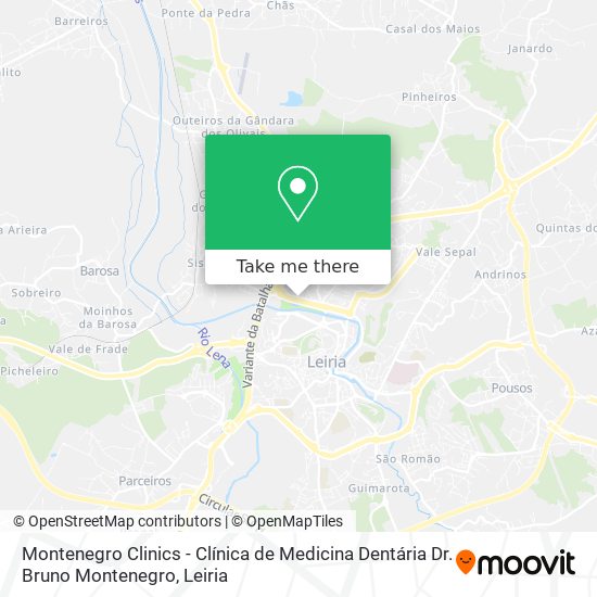 Montenegro Clinics - Clínica de Medicina Dentária Dr. Bruno Montenegro map