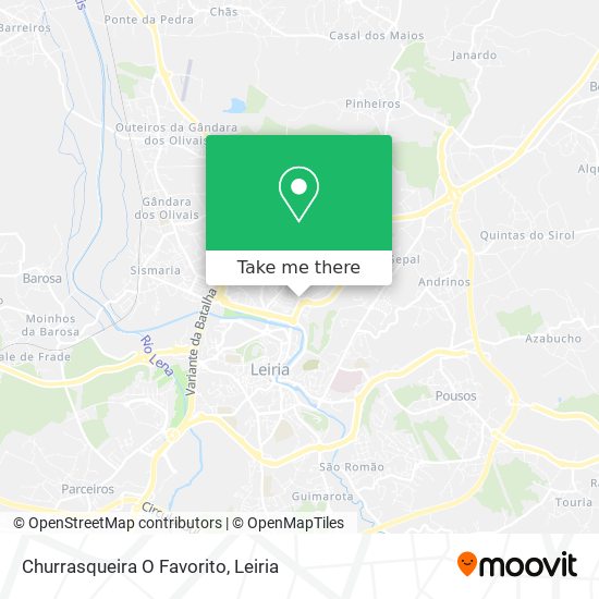 Churrasqueira O Favorito mapa
