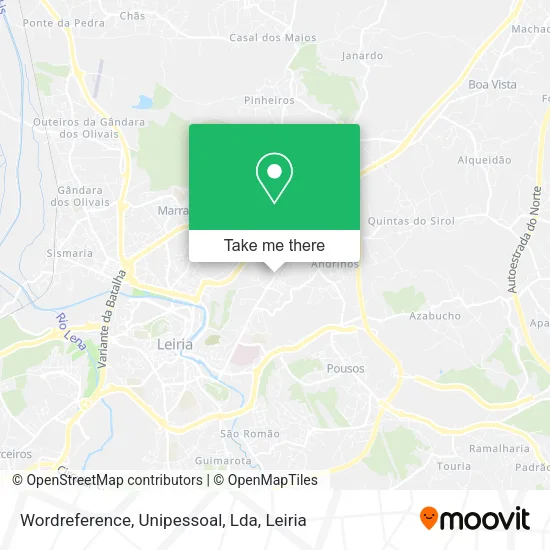Wordreference, Unipessoal, Lda map