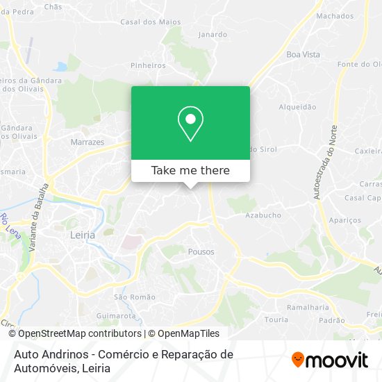 Auto Andrinos - Comércio e Reparação de Automóveis map