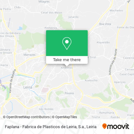 Faplana - Fabrica de Plasticos de Leiria, S.a. mapa