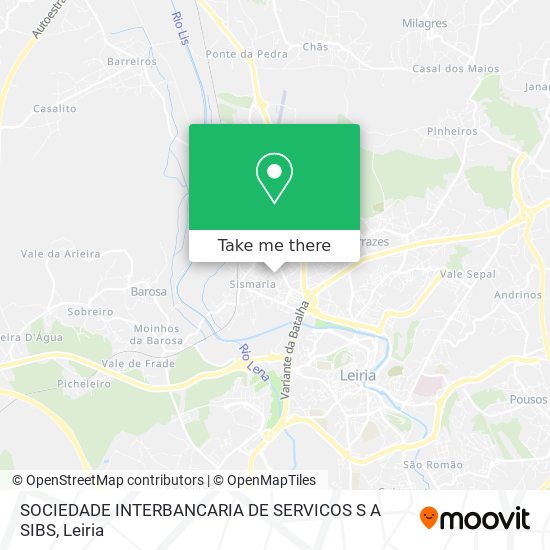SOCIEDADE INTERBANCARIA DE SERVICOS S A SIBS mapa