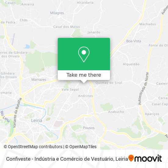 Confiveste - Indústria e Comércio de Vestuário map