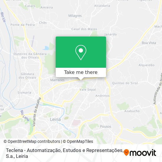 Teclena - Automatização, Estudos e Representações, S.a. map