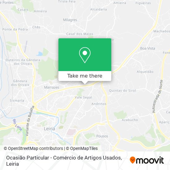 Ocasião Particular - Comércio de Artigos Usados mapa