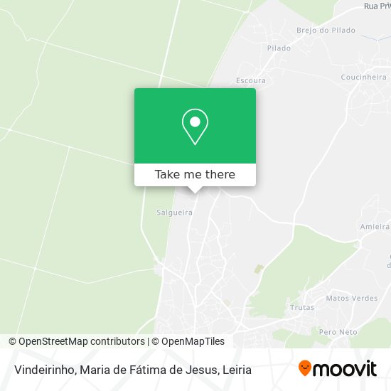 Vindeirinho, Maria de Fátima de Jesus map