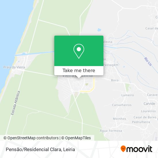 Pensão/Residencial Clara map