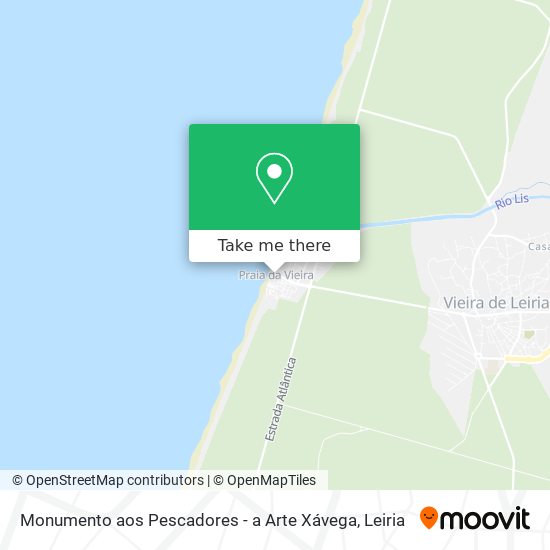 Monumento aos Pescadores - a Arte Xávega map
