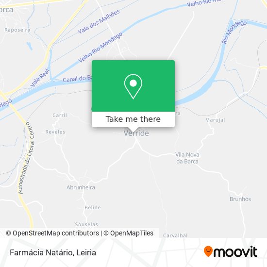 Farmácia Natário mapa