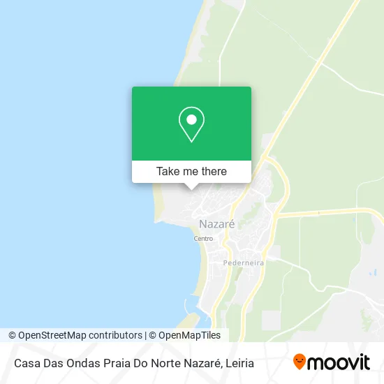 Casa Das Ondas Praia Do Norte Nazaré map