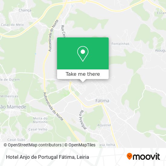 Hotel Anjo de Portugal Fátima map
