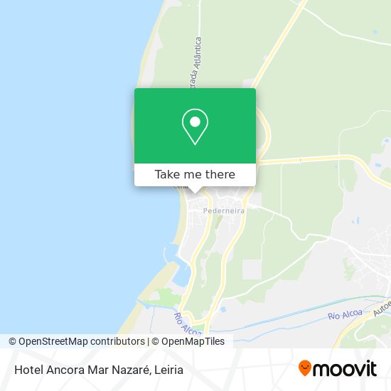 Hotel Ancora Mar Nazaré mapa