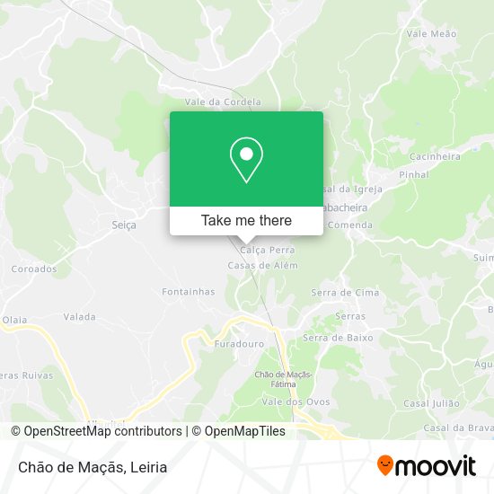 Chão de Maçãs map