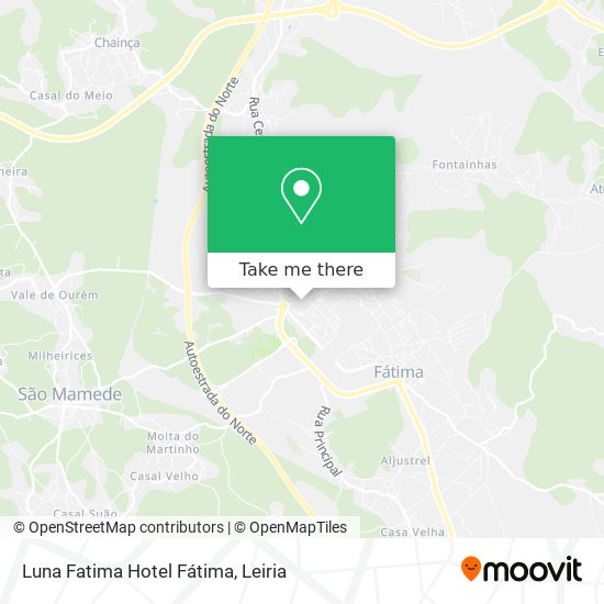 Luna Fatima Hotel Fátima mapa