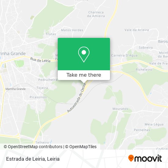 Estrada de Leiria map