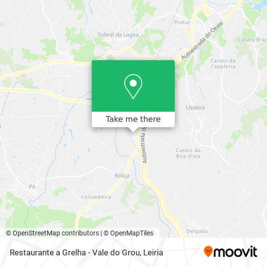 Restaurante a Grelha - Vale do Grou mapa