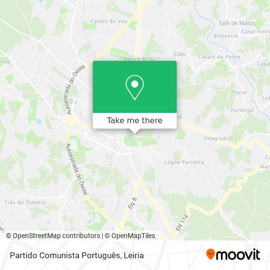 Partido Comunista Português mapa