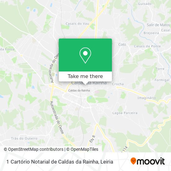 1 Cartório Notarial de Caldas da Rainha mapa