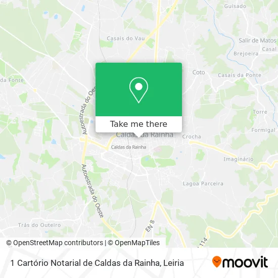 1 Cartório Notarial de Caldas da Rainha map