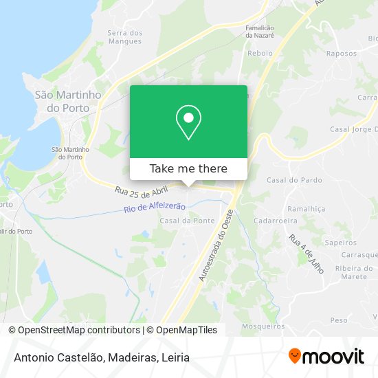 Antonio Castelão, Madeiras map