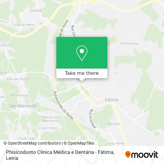 Phisicodonto Clinica Médica e Dentária - Fátima map