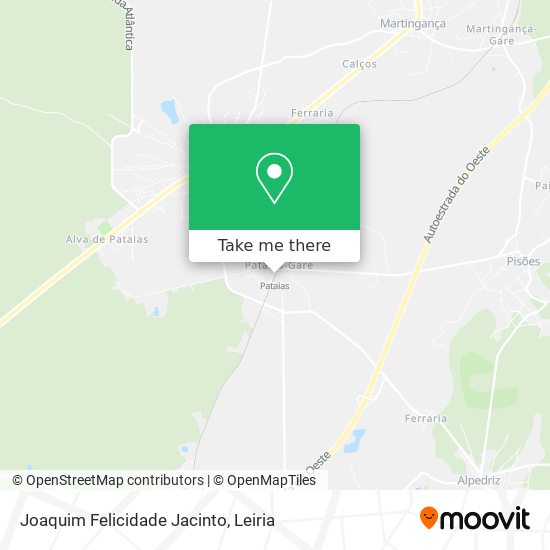 Joaquim Felicidade Jacinto map