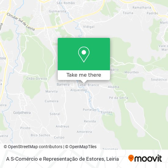 A S-Comércio e Representação de Estores map