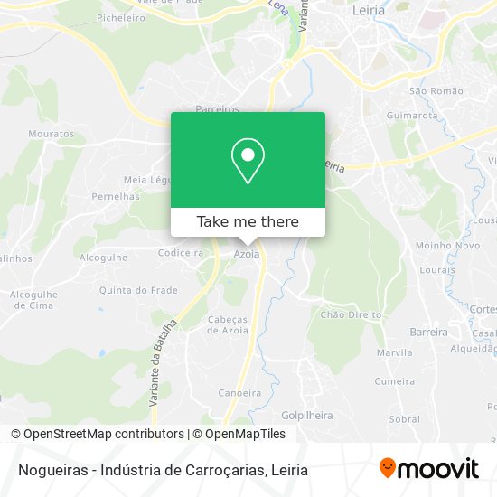 Nogueiras - Indústria de Carroçarias map