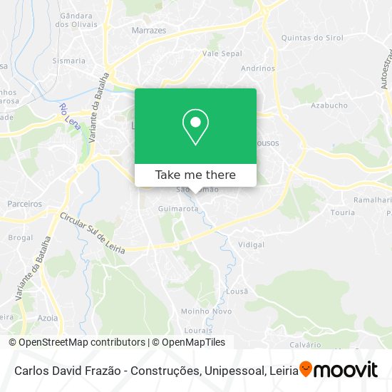 Carlos David Frazão - Construções, Unipessoal map