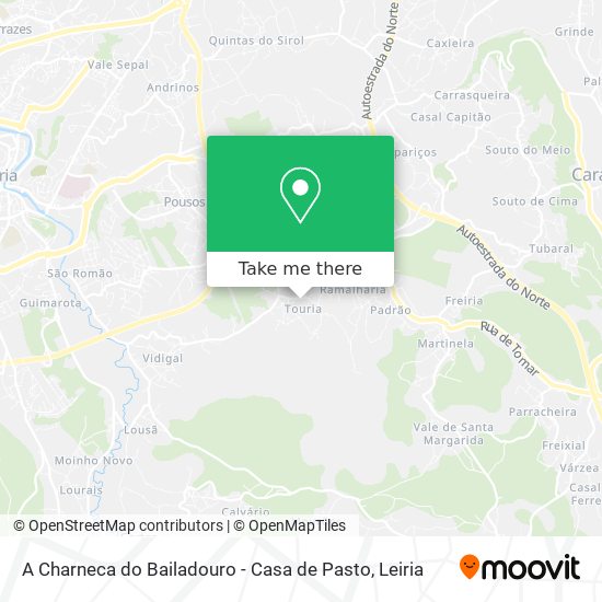 A Charneca do Bailadouro - Casa de Pasto map