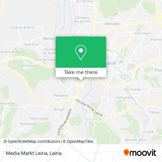 Media Markt Leiria map