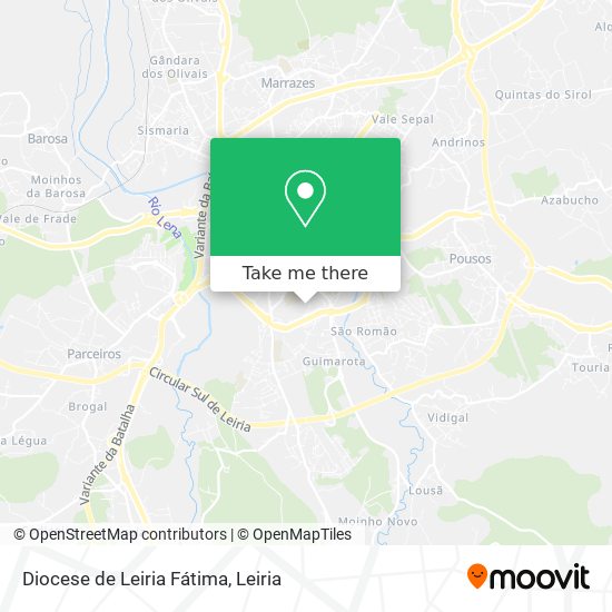 Diocese de Leiria Fátima map