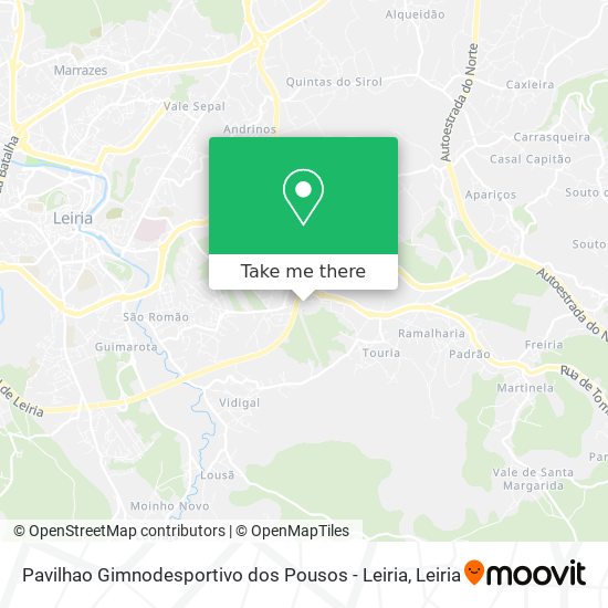 Pavilhao Gimnodesportivo dos Pousos - Leiria map