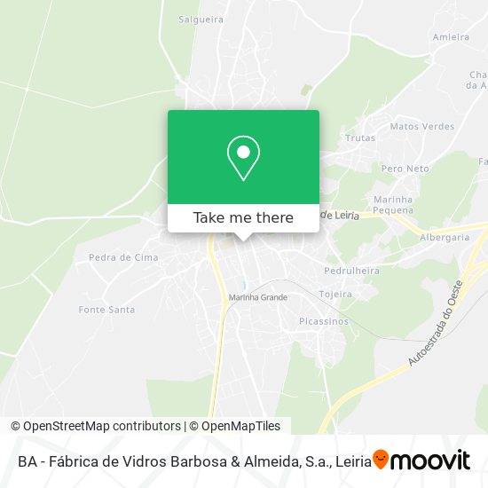 BA - Fábrica de Vidros Barbosa & Almeida, S.a. map