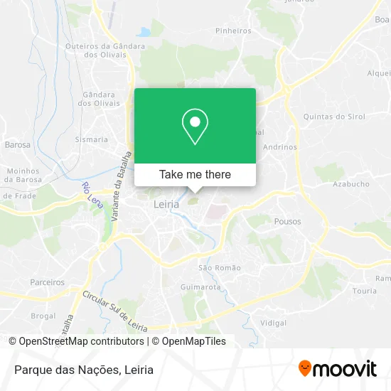 Parque das Nações map