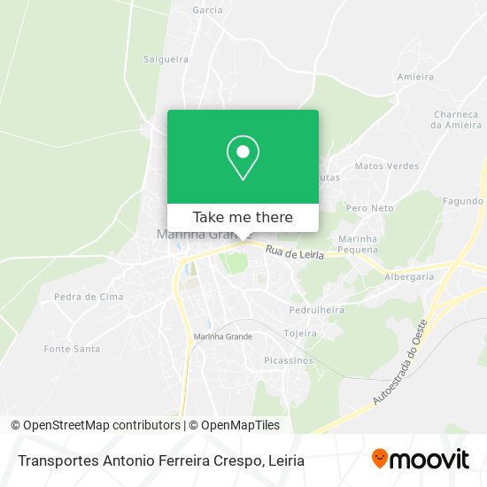 Transportes Antonio Ferreira Crespo map