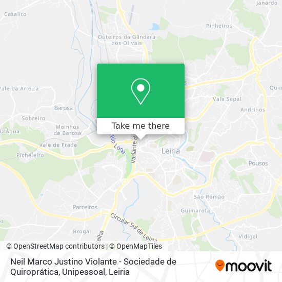 Neil Marco Justino Violante - Sociedade de Quiroprática, Unipessoal mapa