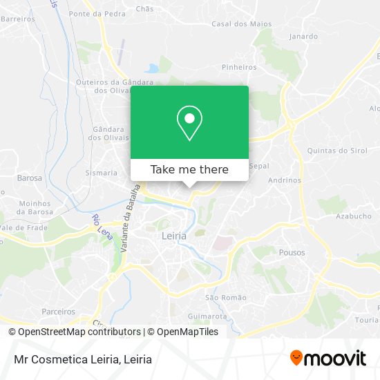 Mr Cosmetica Leiria mapa