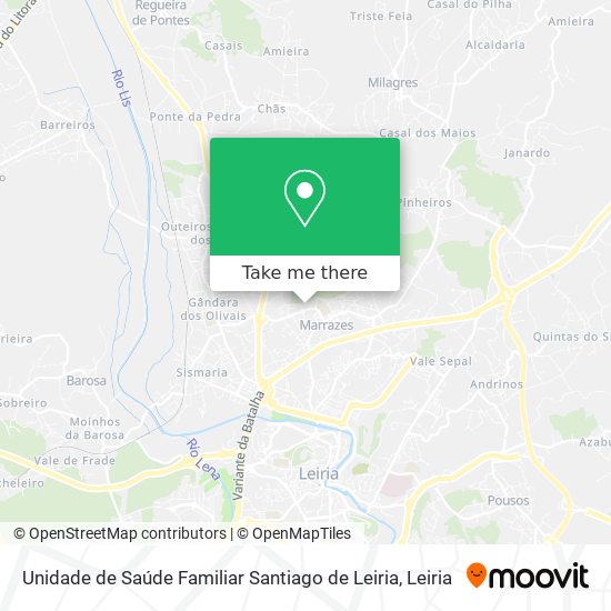 Unidade de Saúde Familiar Santiago de Leiria map